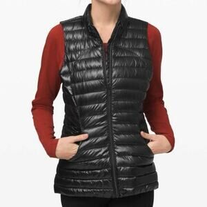 Lululemon Pack It Down Vest In Shine Black